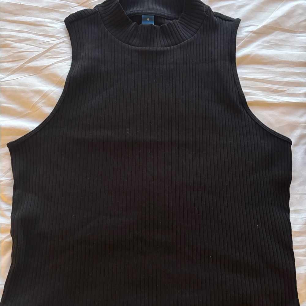 Old Navy Black Ribbed Tank Top